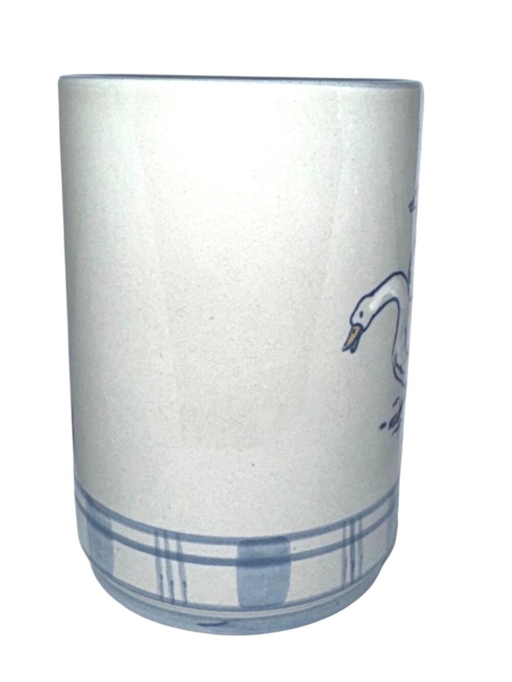 Louisville Stoneware Crock Gaggle Of Geese Blue Utensil Holder Crock - Picture 4 of 8